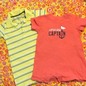 Toddler boy creeper set